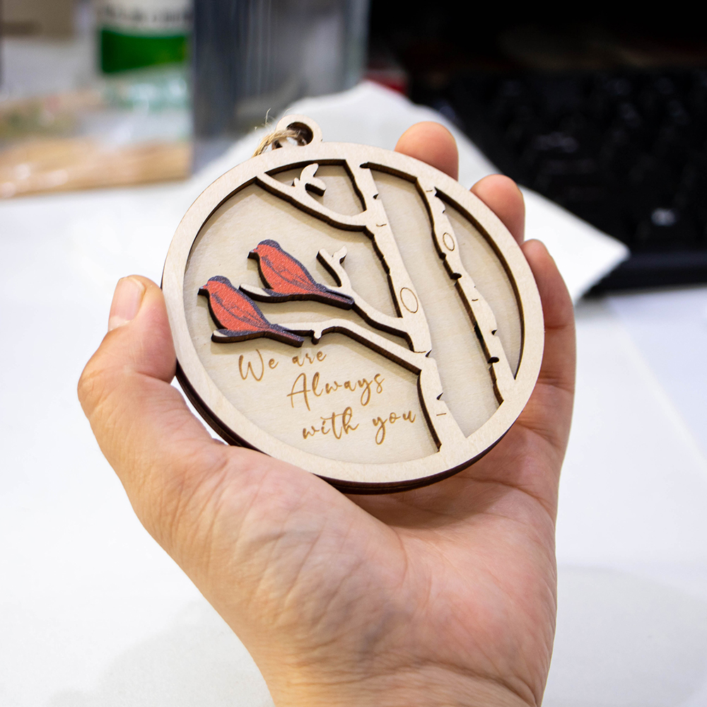 3D Layered Wooden Nature Christmas Ornaments 3D Layered Wooden Nature Christmas Ornaments