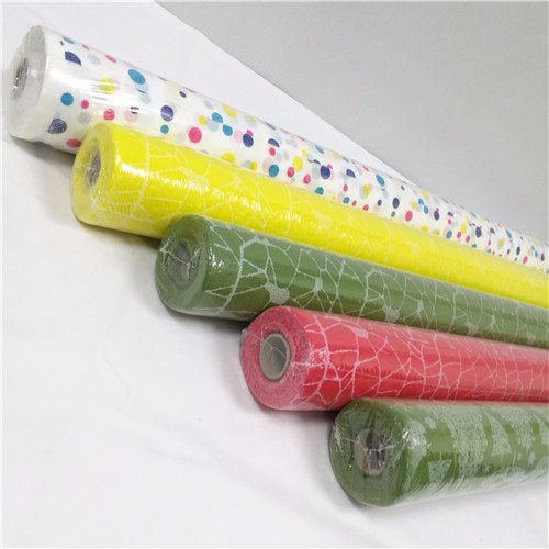 Anti-bacterial 45gram Printable Non Woven Tablecloth Roll