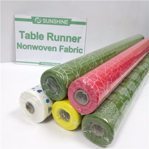 Anti-bacterial 45gram Printable Non Woven Tablecloth Roll