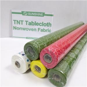1.2m Width Colorful 50gsm Tnt Non Woven Table Cloth