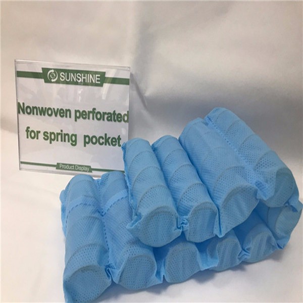 Perforated non woven for spring mattress