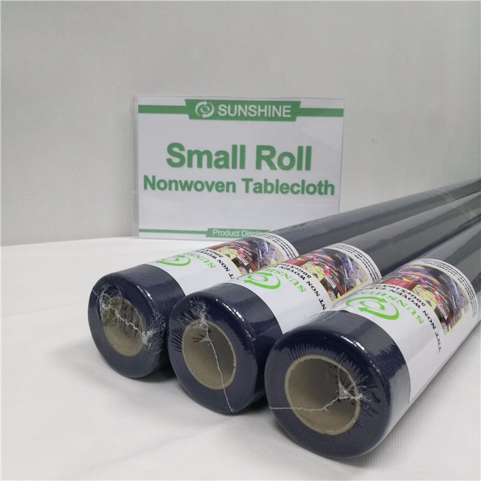 Best supplier pp nonwoven pre-cut tablecloth small roll
