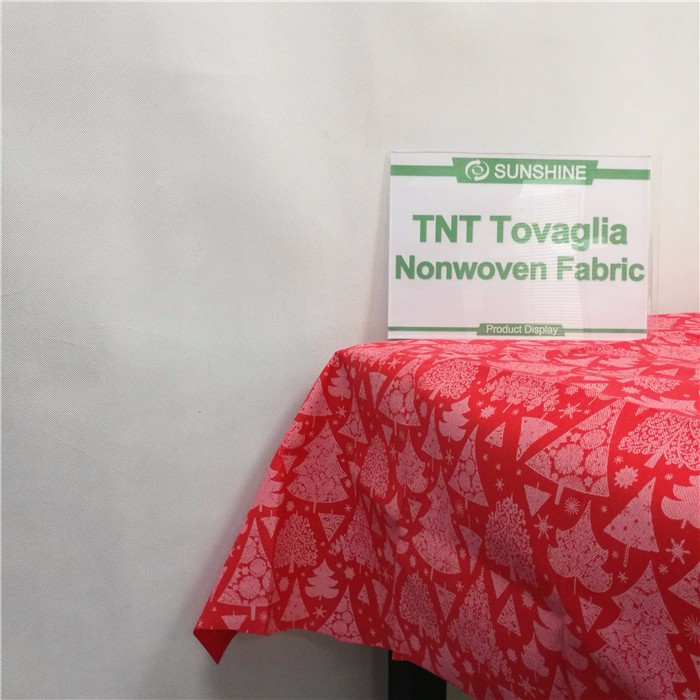 TNT printed pp spunbond nonwoven fabric tablecloth
