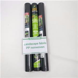 Black nonwoven Lanscape Fabric For Garden Cover weed control