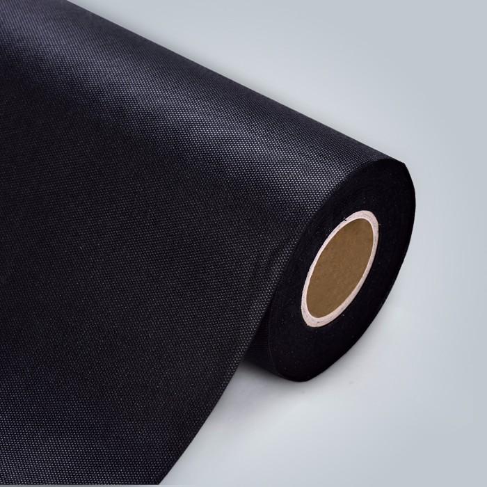 black nonwoven fabric of weed control mat