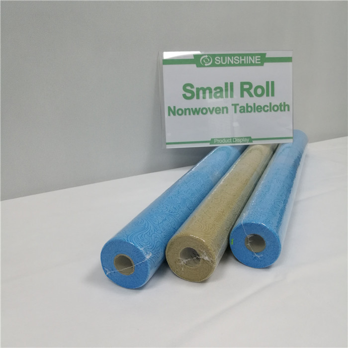 Small roll perforated table cloth non woven table cloth sizes and colors customized table cloth