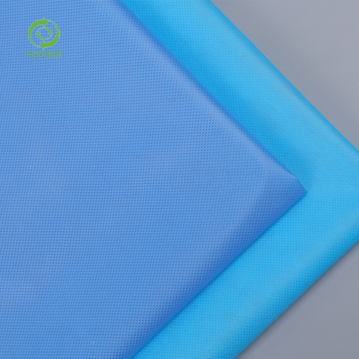 China Factory Supply Raw Material Sterile PE Film Laminated Absorbent Spp / SMS Nonwoven Fabric