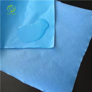 PE Film Laminated Hydrophilic Smpe Medical Nonwoven Fabric For Drape Reinforcement