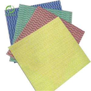 High quality Viscose/Polyester Ripple spunlace nonwoven fabric cleaning wet wipes spunlace nonwoven fabric for Cleaning Mobs