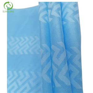 Sunshine hot selling disposable Printed non-woven roll spunbond SS nonwoven fabric rolls polypropylene fabric for shoe covers
