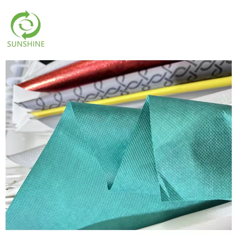 China factory cheap price 100% polyester nonwoven fabric roll recycled polyester fabric Rpet nonwoven fabric
