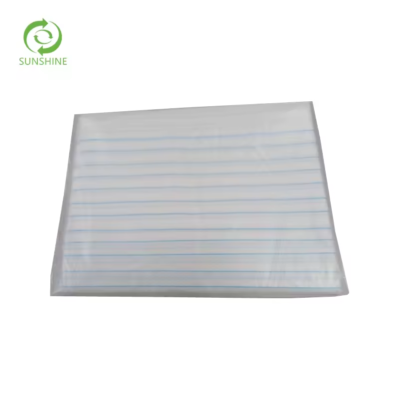 customized disposable waterproof stripe double pp nonwoven fabric bed sheet set hotel cover rolls for spa