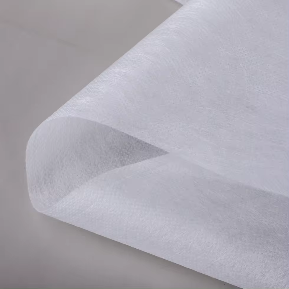 Factory Price Make-to-order PLA/RPET White Mesh 100% biodegradable Recycled woven plastic Polyester Spun Bond Nonwoven Fabric