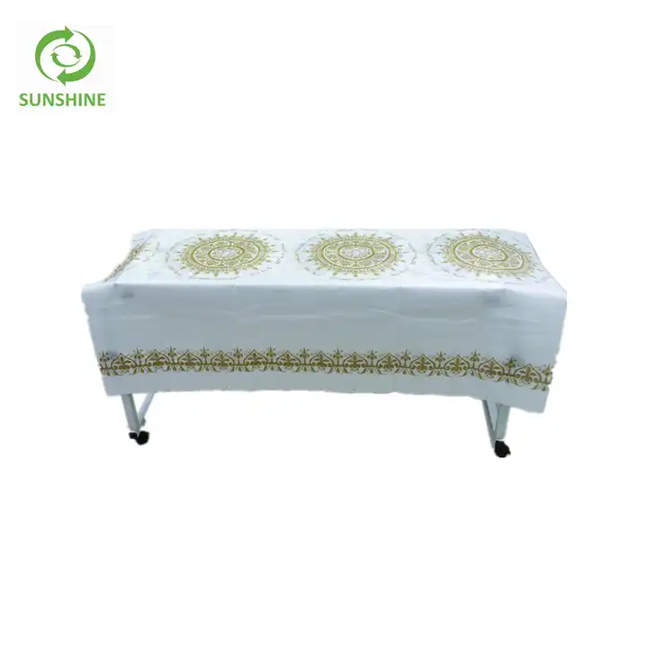 Sunshine Oil-proof Customized printed Nonwoven 100% PP spunbonded Nonwoven Fabric Table cloth