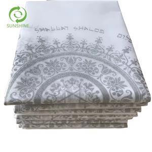 Sunshine Oil-proof Customized printed Nonwoven 100% PP spunbonded Nonwoven Fabric Table cloth