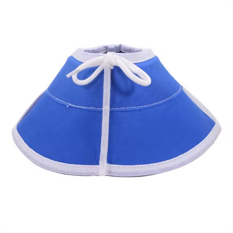 Wholesale Pet Cat Dog Non-Woven Fabric Elizabeth Circle Collar Ring of Anti Licking Biting Splash Bathing Shame Ring Head Cover