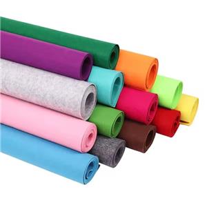 Felt 100% Polyester Needle Punched Nonwoven Felt Colourful Needle Punch Non Woven