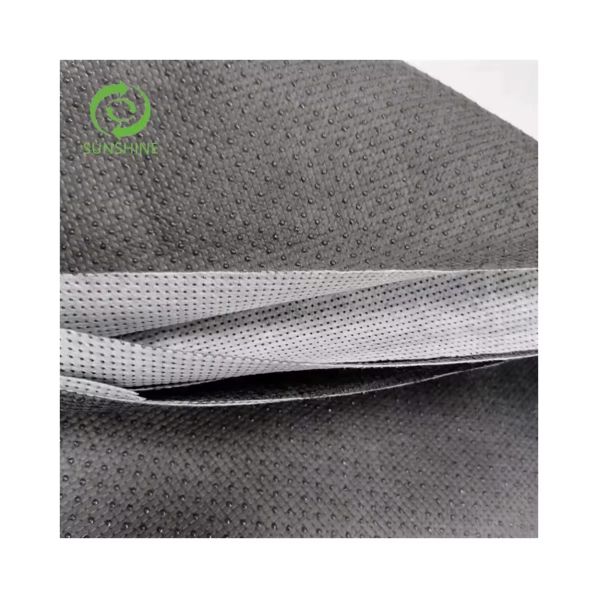 Sunshine stitchbond nonwoven fabric punch needle PVC white dot 80-180gsm anti-slip fabric for Mattress and sofa