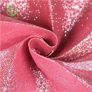 Backing and surface same color nonwoven backing fine glitter stage nonwoven fabric banquet glitter carpet