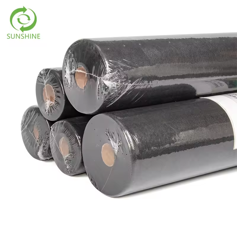 GRS OEKO RPP RPET PP Non woven Fabric Black Corovin Upholstery Lining mattress protectors Fabric Spun Bond Liner