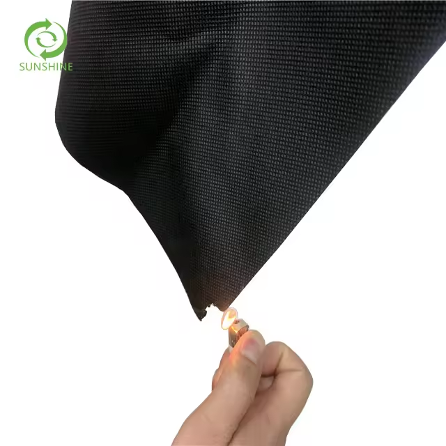 GRS OEKO RPP RPET PP Non woven Fabric Black Corovin Upholstery Lining mattress protectors Fabric Spun Bond Liner