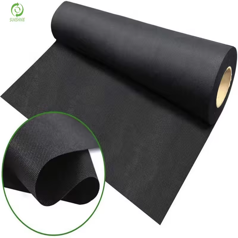 GRS OEKO RPP RPET PP Non woven Fabric Black Corovin Upholstery Lining mattress protectors Fabric Spun Bond Liner