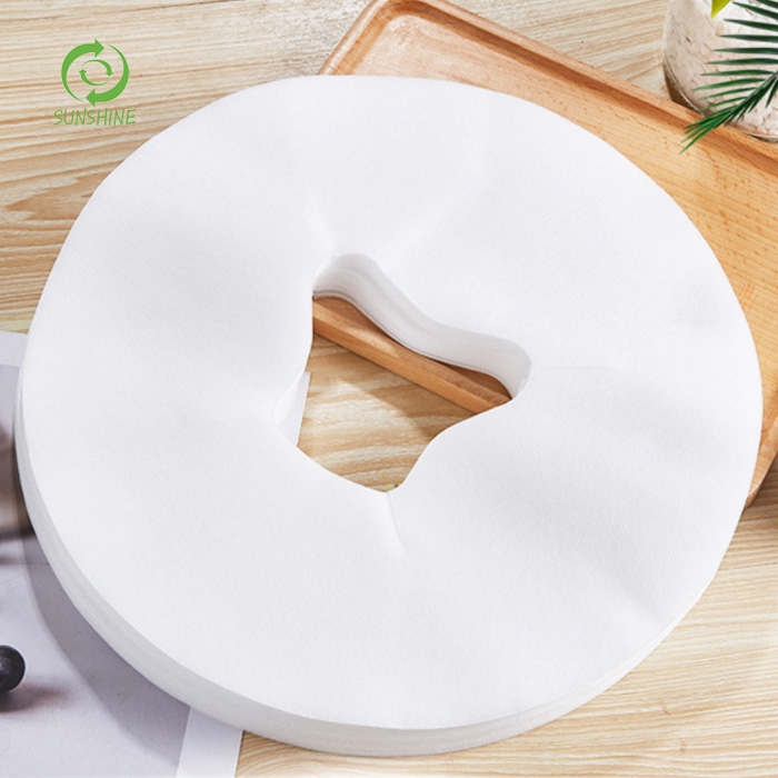 PP/SMS sheet Face Massage Cover Pad, 100Pcs Disposable Salon SPA Face Hole Pillow Mat for Massage Tables & Massage Chairs