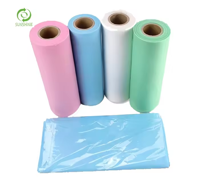 Raw materials for factories disposable nonwoven spunbond fabric 100% polypropylene fabric perforated medical bedsheet insulation