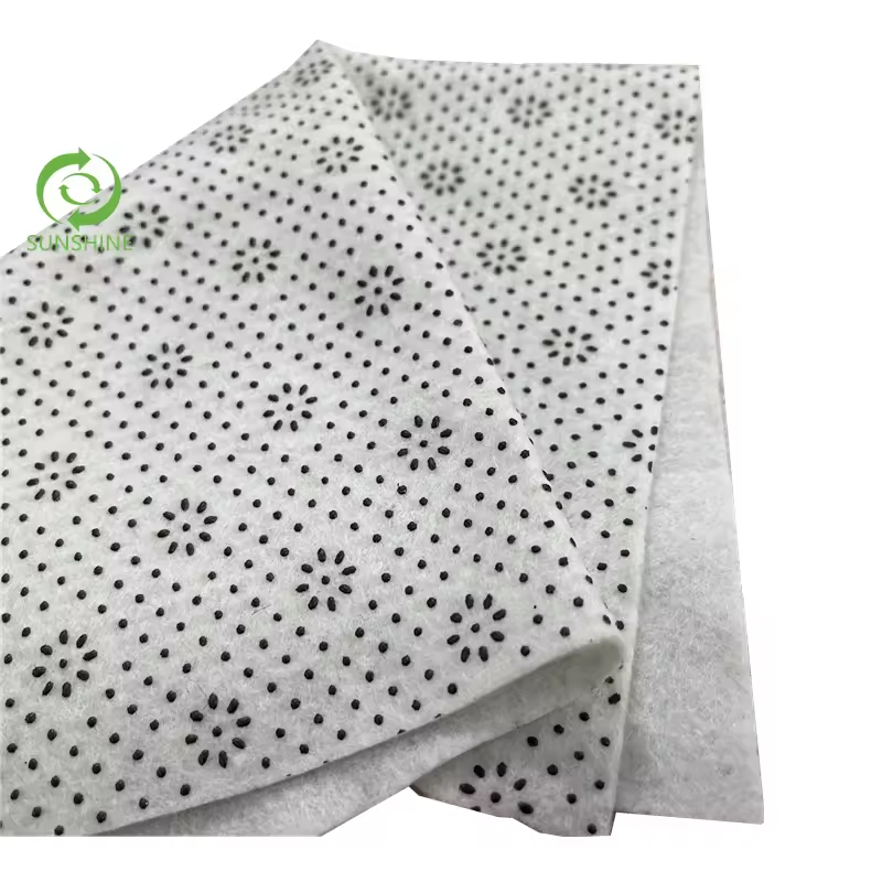 Fast delivery anti slip carpet PVC polyester dots coated nonwoven fabric anti slip felt non woven fabric