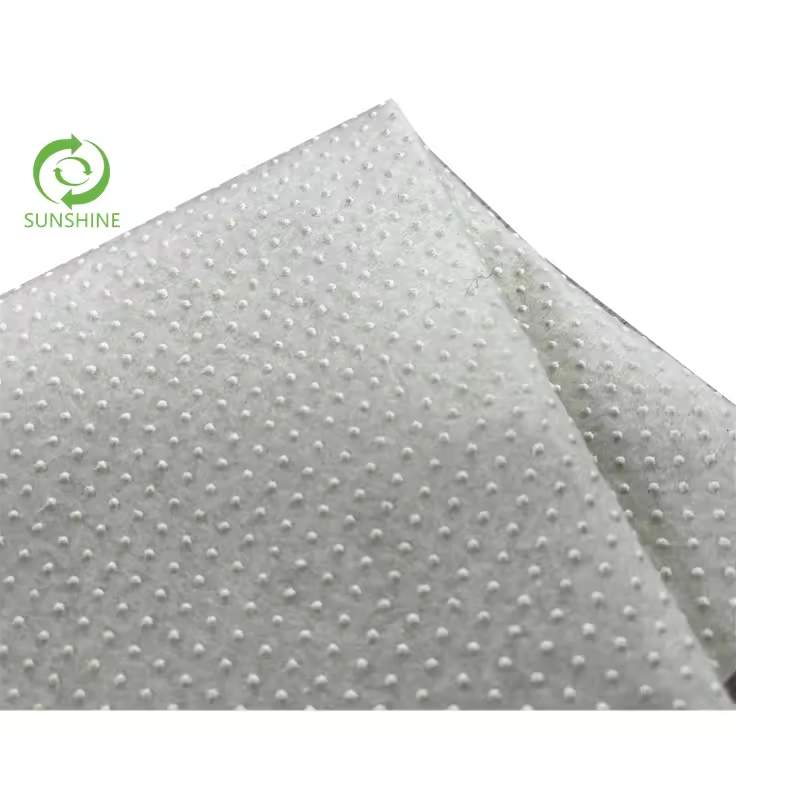 Fast delivery anti slip carpet PVC polyester dots coated nonwoven fabric anti slip felt non woven fabric