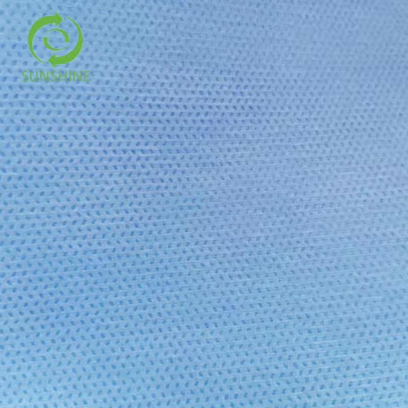 55GSM PE Laminated 100% polypropylene non-woven fabric recyclable material lamination nonwoven fabric for medical material use