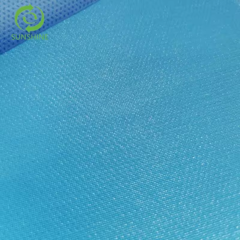 55GSM PE Laminated 100% polypropylene non-woven fabric recyclable material lamination nonwoven fabric for medical material use