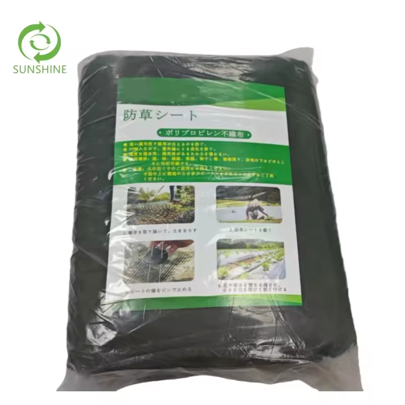 PP nonwoven Weed Barrier landscape fabric +U nails Mat Agriculture Garden Ground Cover Membrane Landscape Fabric