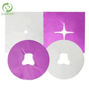 Disposable headresr cover U-cut/X-cut 100%PP/SMS nonwoven fabric 50pcs/bag Salon SPA Face Hole tissue for Massage & Beauty