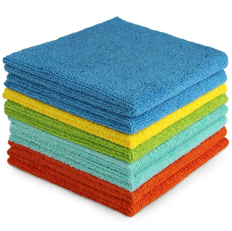 Kitchen Cleaning Cloth Glass Wiping Rags Custom 40x40 Car Microfiber Cleaning Cloth Towel