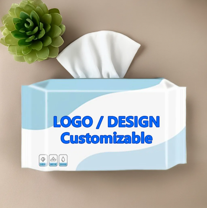 Factory Custom Wet Tissue Paper Wipes Eco-Friendly Sensitive Skin Cleaning Wet Wipes Soft Unscented Scented Wipes for Cleansing