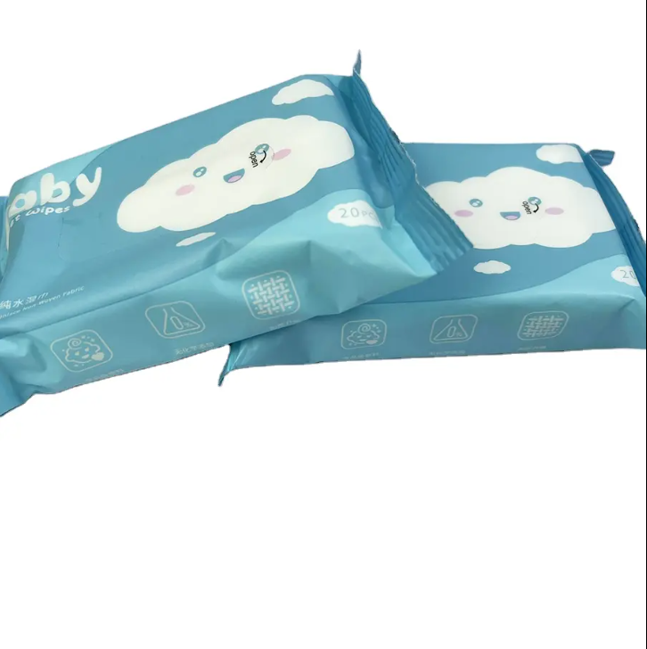 High Quality OEM Sensitive Skin Baby Wet Wipes Thickened Spunlace Non Woven Fabric 100pcs Organic Newborn Baby Wet Wipes