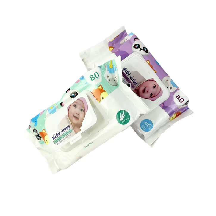 Organic Bamboo Wet Wipes Eco-Friendly Disposable Tissues Wholesale for Baby