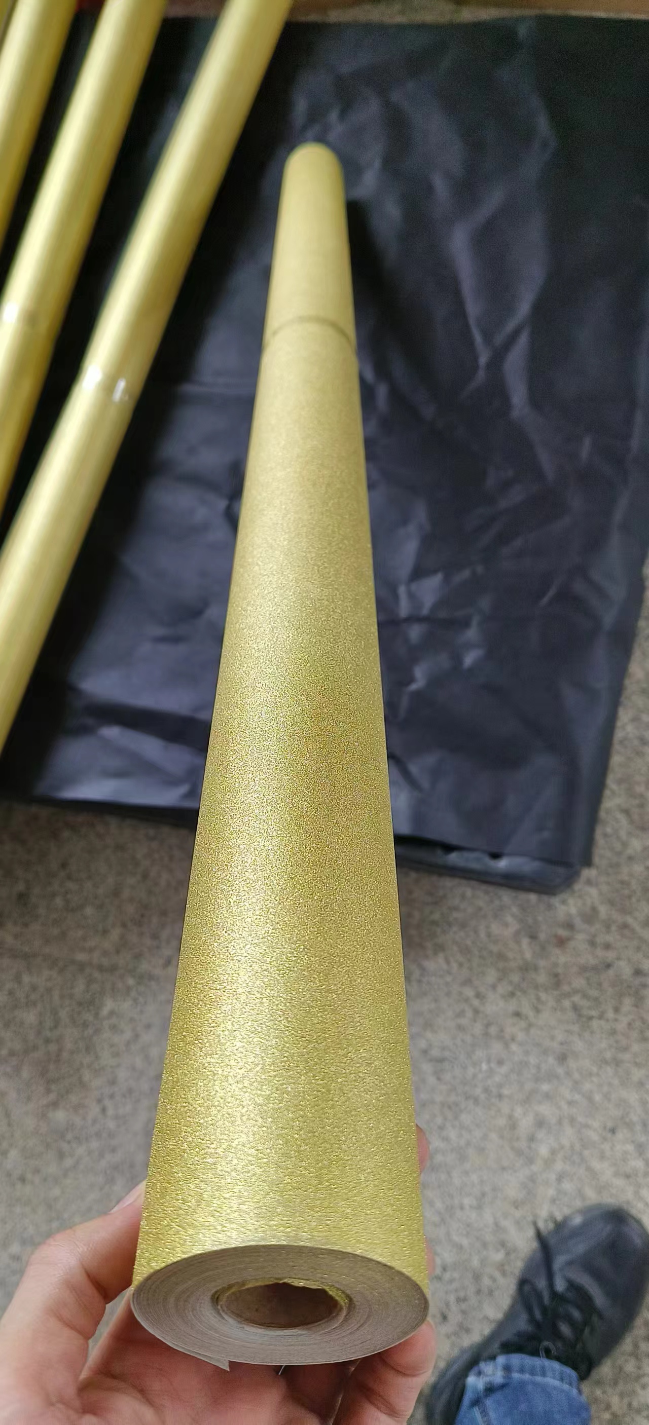 Wholesale Glitter Non Woven Fabric For Table Wallpaper Carpet And Table Runner Party Decor