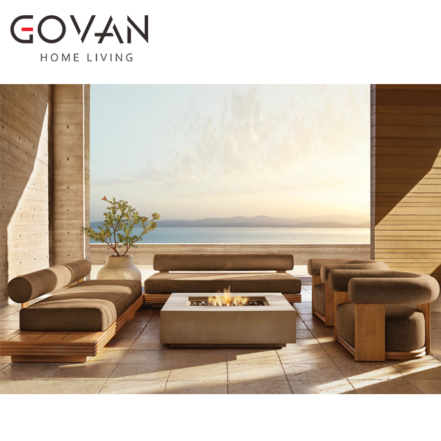 Bondi Teak-L-Shaped Sofa- Right