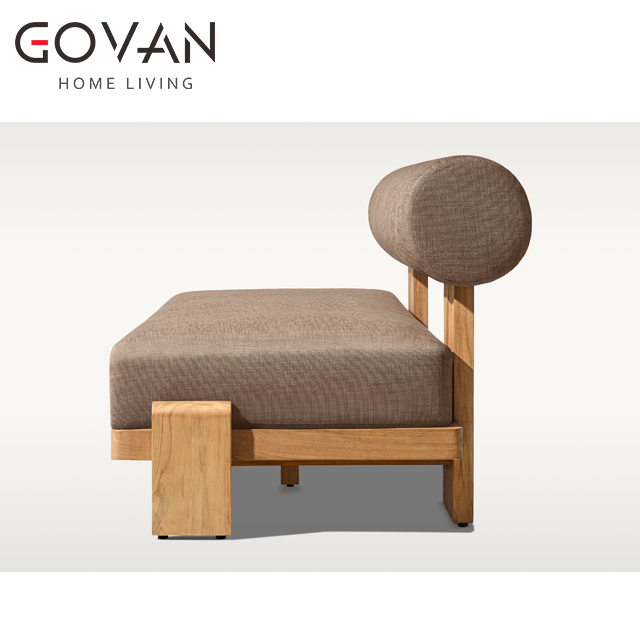 Vigo Teak Collection-Sofa-Outdoor Three Seater Sofa
