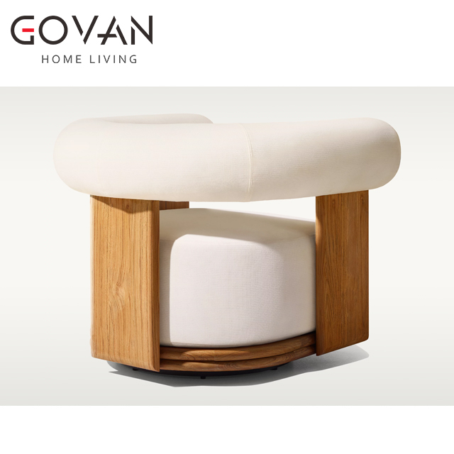 Bondi Teak-Swivel Lounge Chair