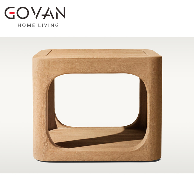 Cassale Teak Collection-Outdoor Square Side Table
