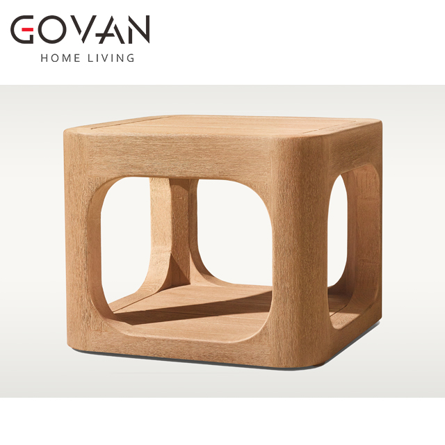 Cassale Teak Collection-Outdoor Square Side Table