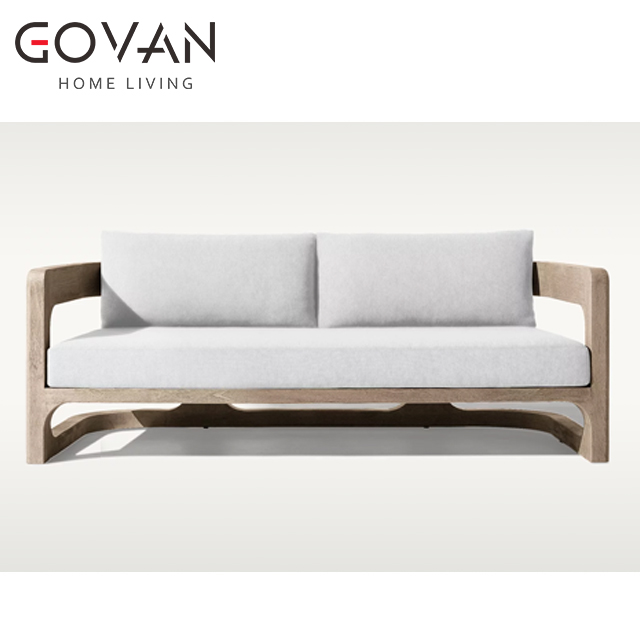 Cassale Teak Collection-Sofa-Outdoor Two Seater Sofa