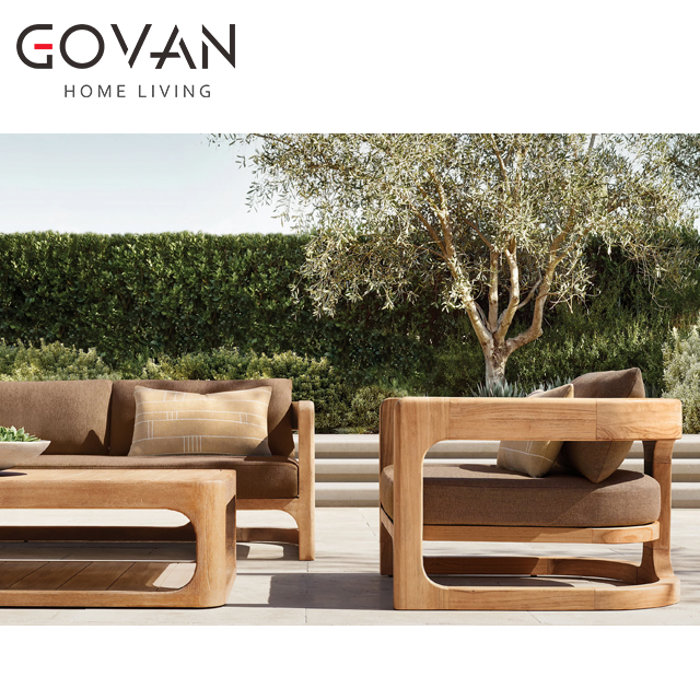 Cassale Teak Collection-Sofa-Outdoor Two Seater Sofa