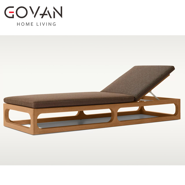 Cassale Teak Collection-Outdoor Chaise Lounge Chair