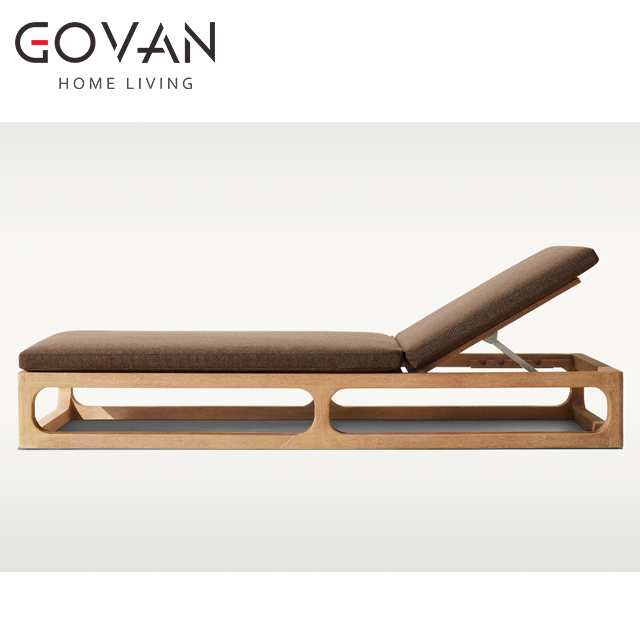 Cassale Teak Collection-Outdoor Chaise Lounge Chair