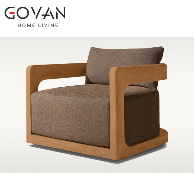 Cassale Teak Collection-Swivel Lounge Chair