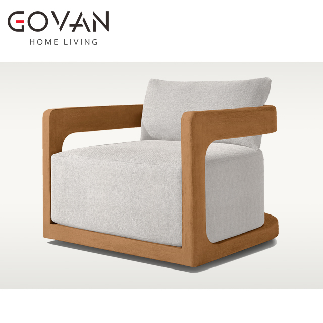 Cassale Teak Collection-Swivel Lounge Chair